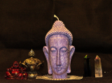 Svíčka - Hlava Buddhy, Fialová