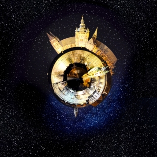 Malá planetka - Pražský hrad (tisk na plátno) 