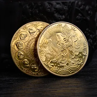 Čínsky drak - Mince, talisman pro štěstí, sílu, aktivitu, ochranu