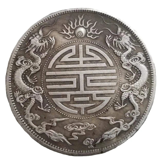 Čínský drak, feng shui mince, talisman pro štěstí, ochranu